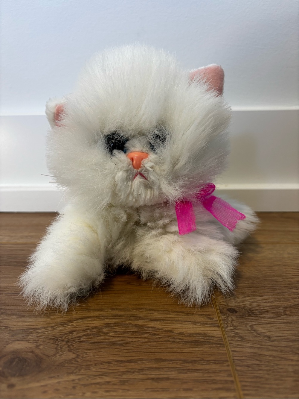 Vintage 1995 Kitty Kitty Baby Kittens White Persian Cat Plush – Tyco